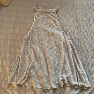 Light Grey Flowy Halter Top